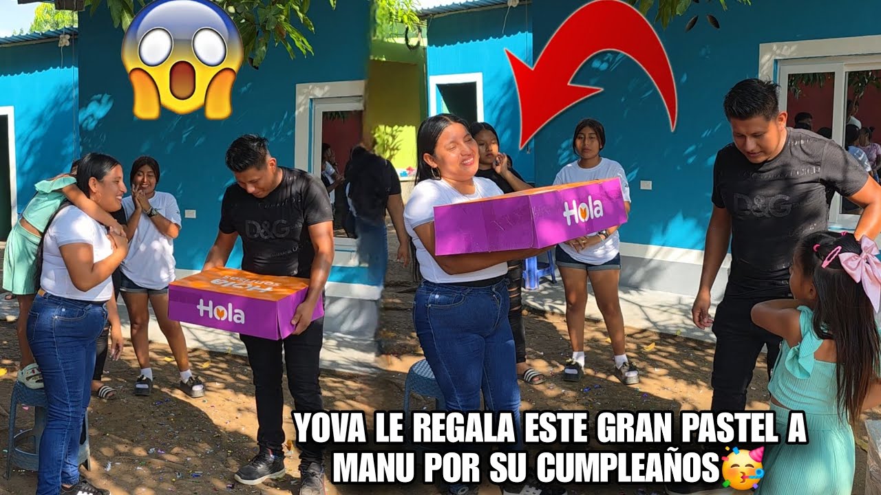 YOVA Le Regalo Este Gran Pastel  a MANU Por Su Cumpleaños😍MANU NUNCA Avía Recibido Tantos Regalos😱