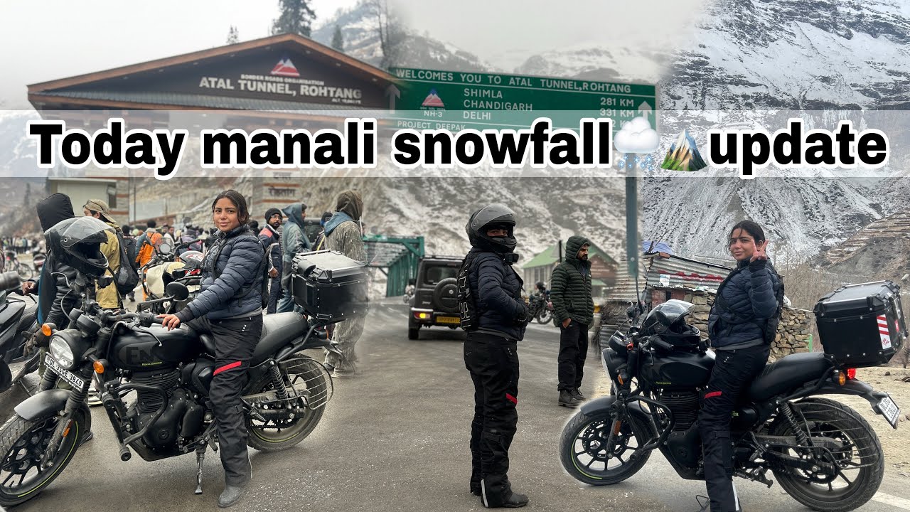 1 January 2026 Today, manali snowfall update, video attal tunnel rohtang sissu koksar update 