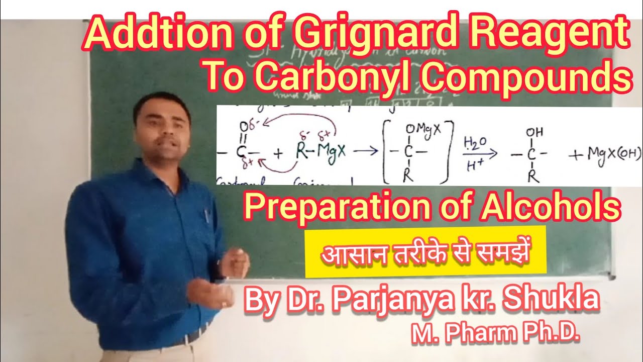 Addition of Grignard Reagent  to Carbonyl Compounds | Preparation of 1°, 2°&3° Alcohols