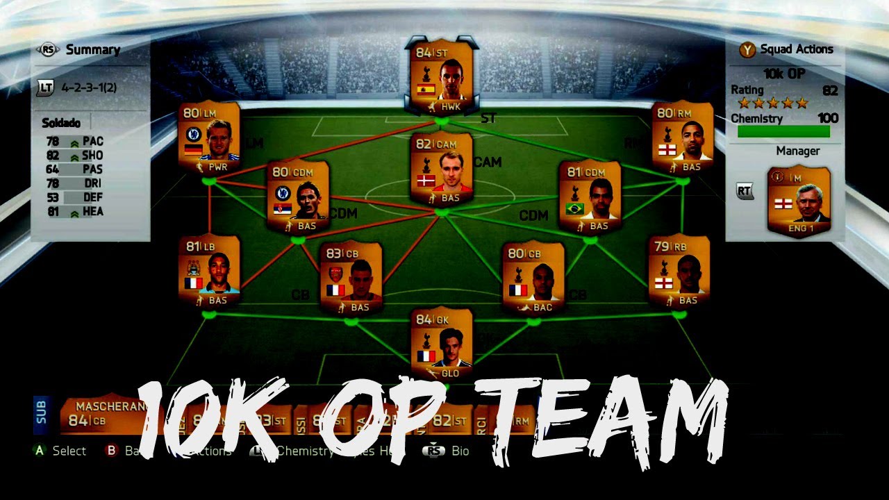 FIFA 14 | 10k Over - Powered Squad Builder