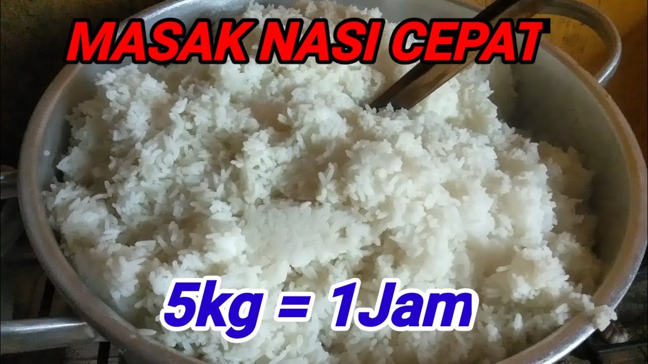 Masak Nasi Dengan Cara di siram Lebih cepat, hemat energi@bismilah channel