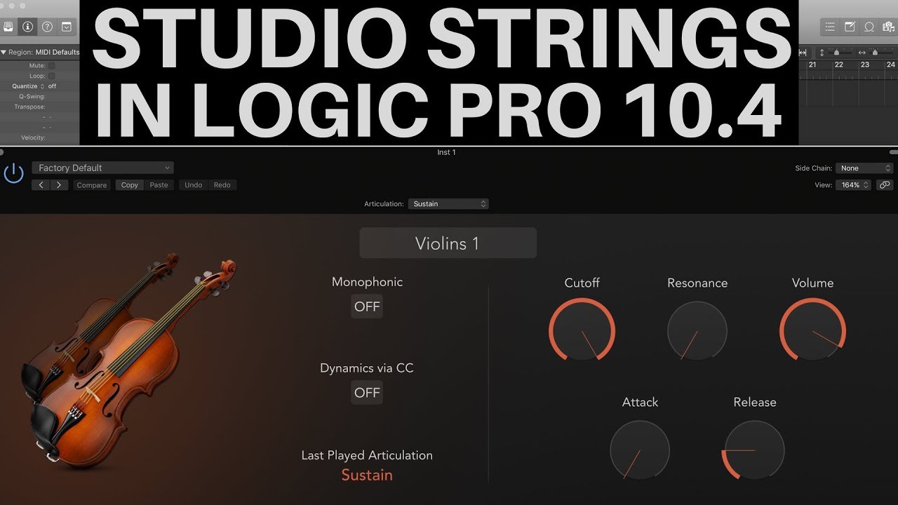 How to use the Studio Strings Instrument in Logic Pro X