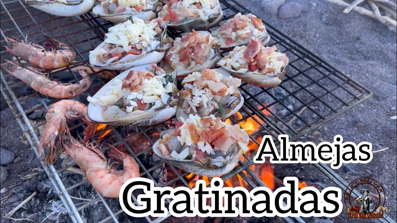 Así se preparan las “Almejas Gratinadas” al estilo Ardi San Quintín #cocina #pesca #youtube #viral