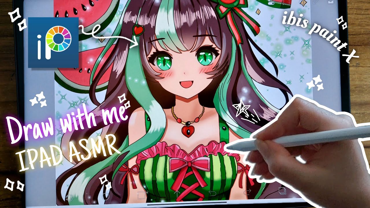 Draw with me 💖¦ Princess Melonia👸🏻 ¦ ipad ASMR ¦ digital art🎨 ¦ ibis paint x ¦