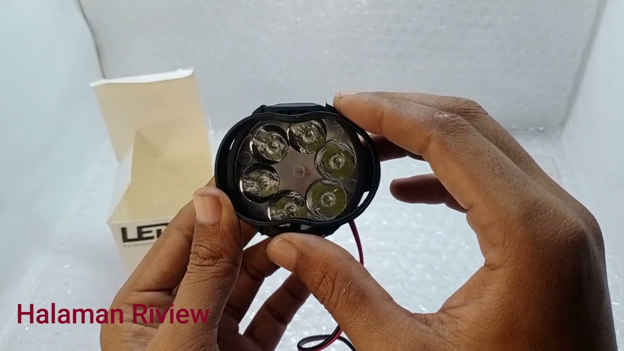 Riview LAMPU SOROT LED SPION MOTOR WORK LIGHT CREE 6 MATA 6 WATT 12V | Murah