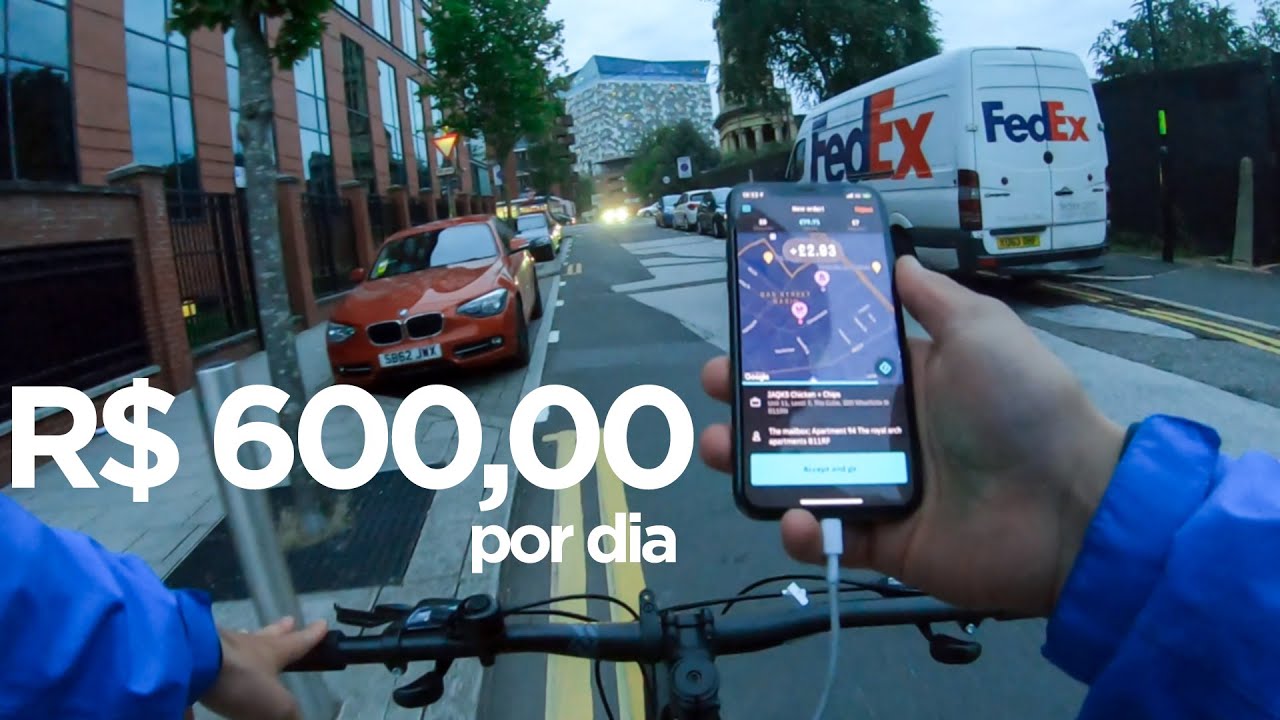 QUANTO EU GANHO FAZENDO ENTREGA DE BIKE NA INGLATERRA!