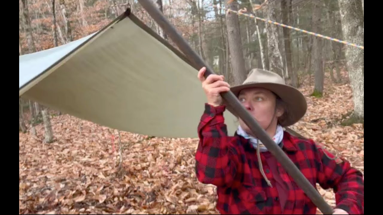 3 Minutes with a Maine Guide Tarps 3--Setting Up the Tarp