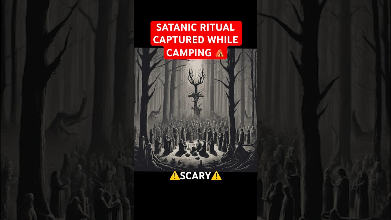 Terrifying Encounter: Satanic Ritual Caught on Camera #scary