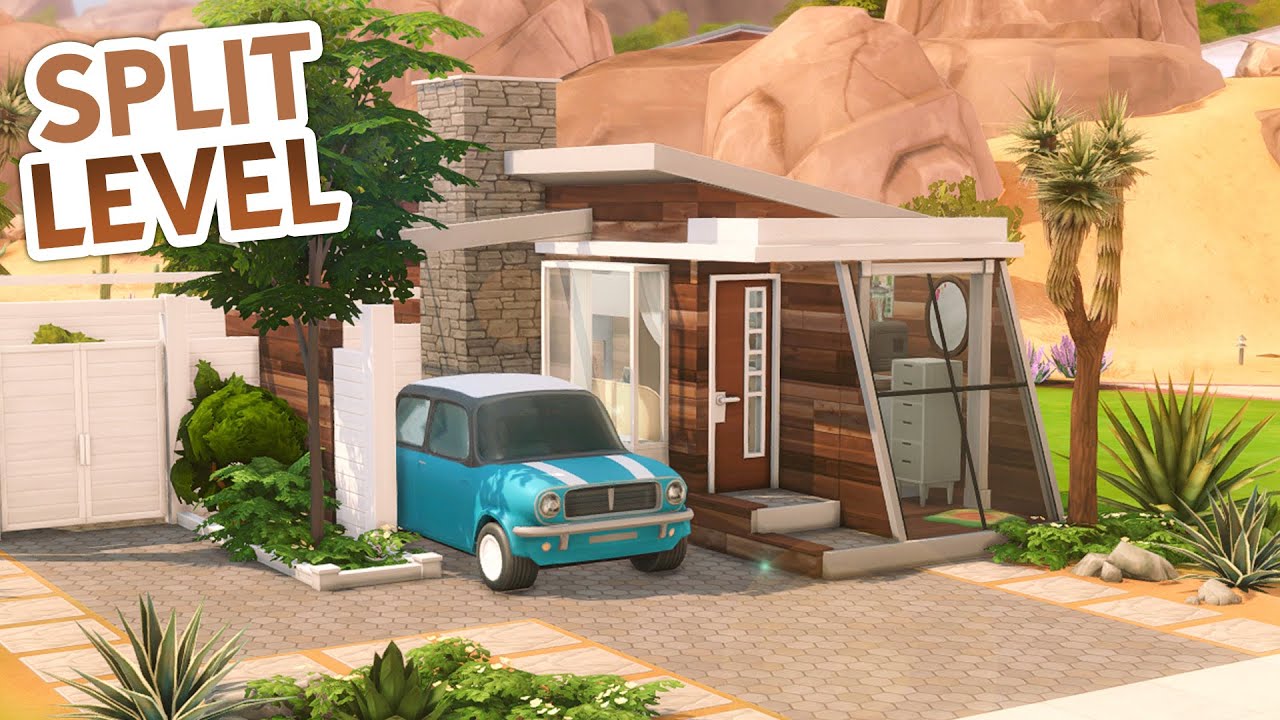 Split Level Micro Home // The Sims 4 Speed Build