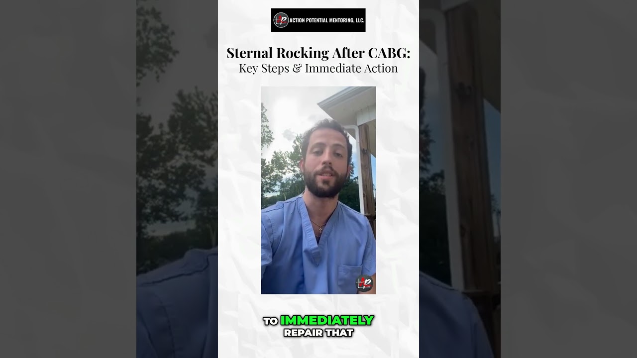 Sternal rocking after a CABG? 🚨 This could be a sign of sternal dehiscence, a serious complication!