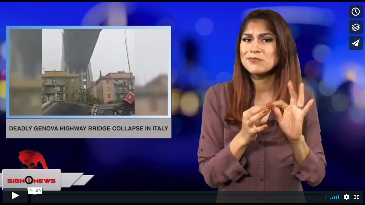 Deadly Genoa highway bridge collapse in Italy (ASL - 8.14.18)