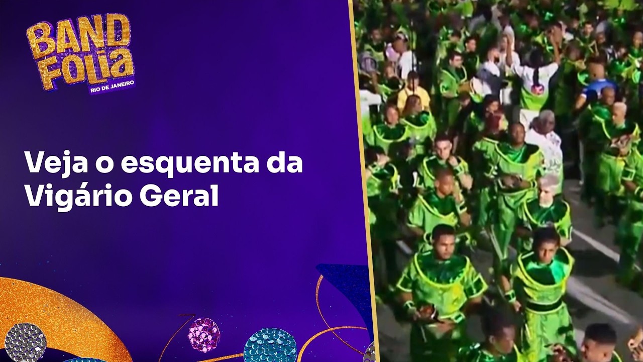 Esse foi o esquenta da Vigário Geral antes de entrar na Sapucaí | Band Folia