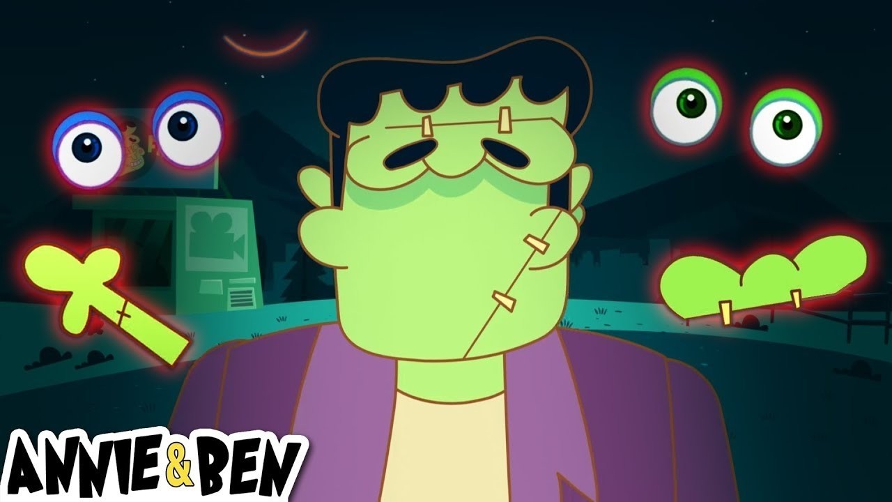 Frankenstein Face Finger Family | Halloween Songs For Kids | HooplaKidz BabySitter