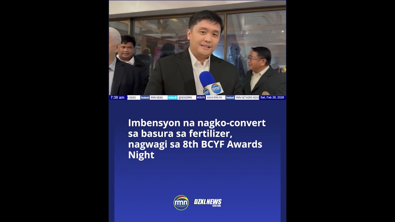 Imbensyon na nagko-convert sa basura sa fertilizer, nagwagi sa 8th BCYF Awards Night