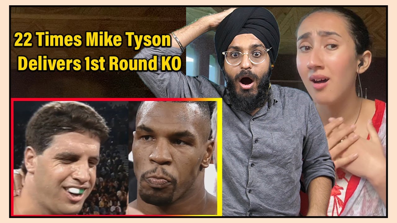 INDIANS REACT TO 22 TIMES MIKE TYSON DELIVERED 1st ROUND KO!