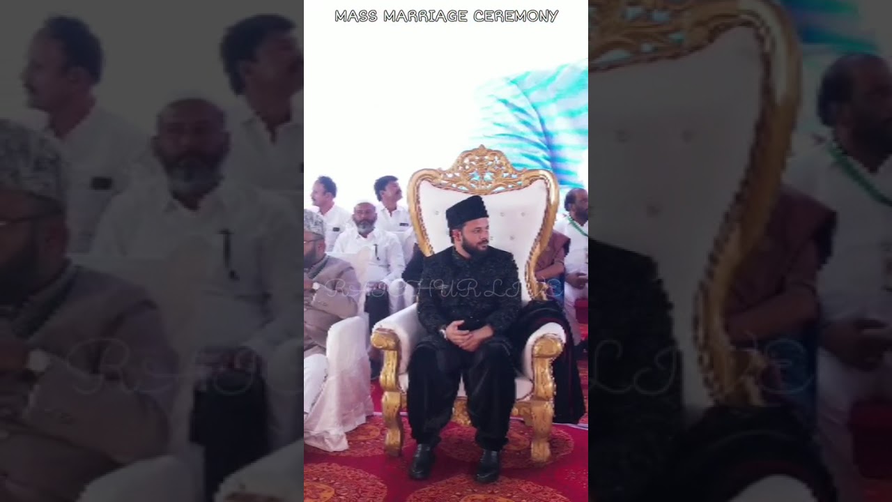 121 mass marriage ceremony syed akbar pasha husaini #raichur #manvi