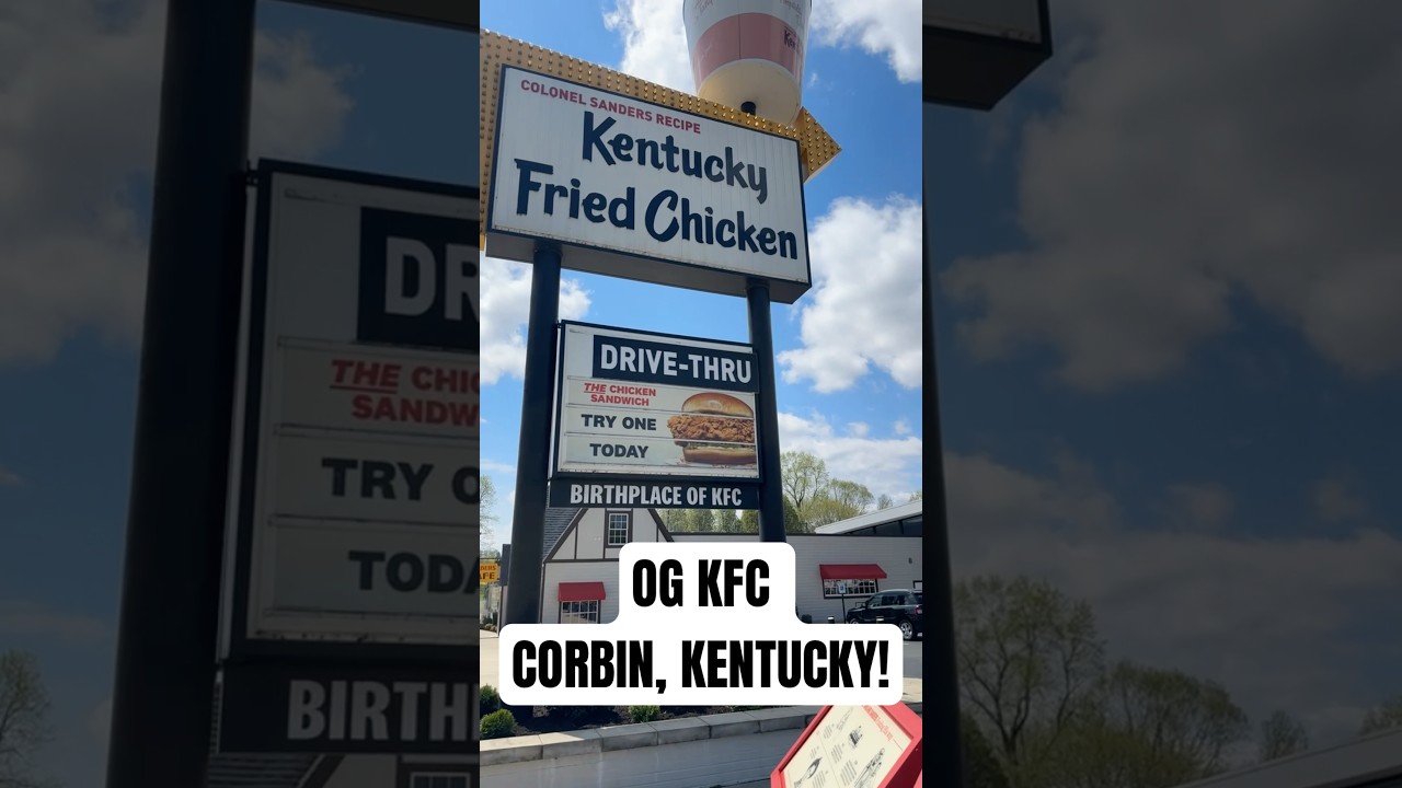 Made it to the OG KFC in Corbin, Kentucky! #america #kfc #food #funny #canadian #chicken