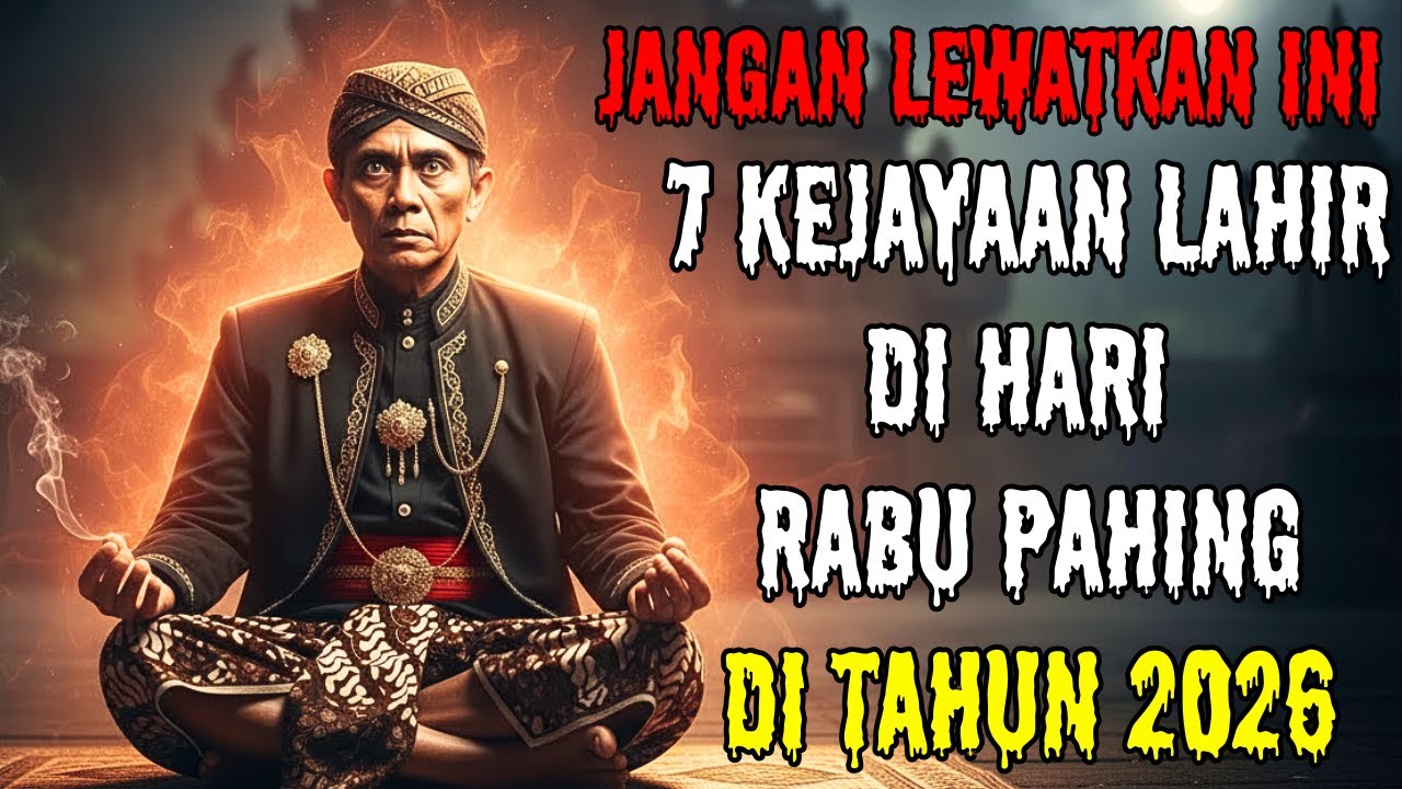 BIKIN MERINDING !! INILAH 7 KEJAYAAN DI TAHUN 2026 JIKA KAMU LAHIR DI HARI RABU PAHING_PRIMBON JAWA