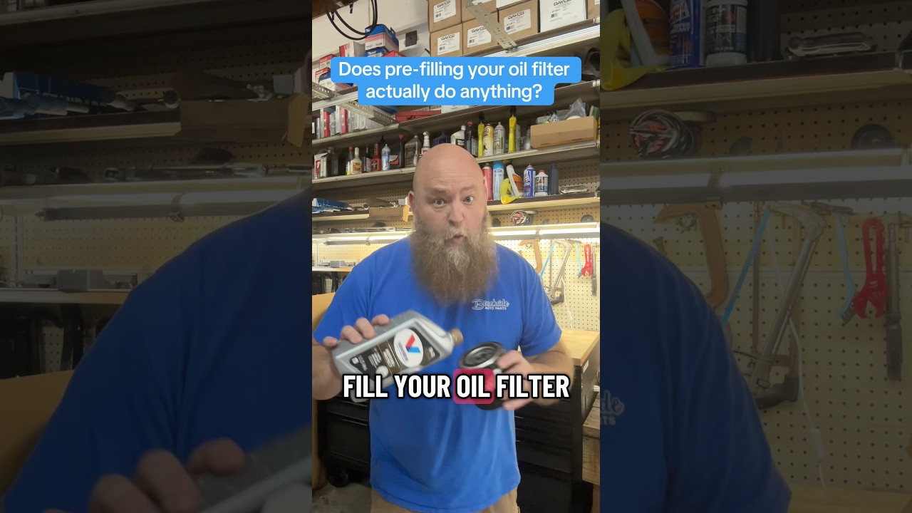 Most engine wear happens at start up. Here's how pre-filling your oil filter helps cut that down.