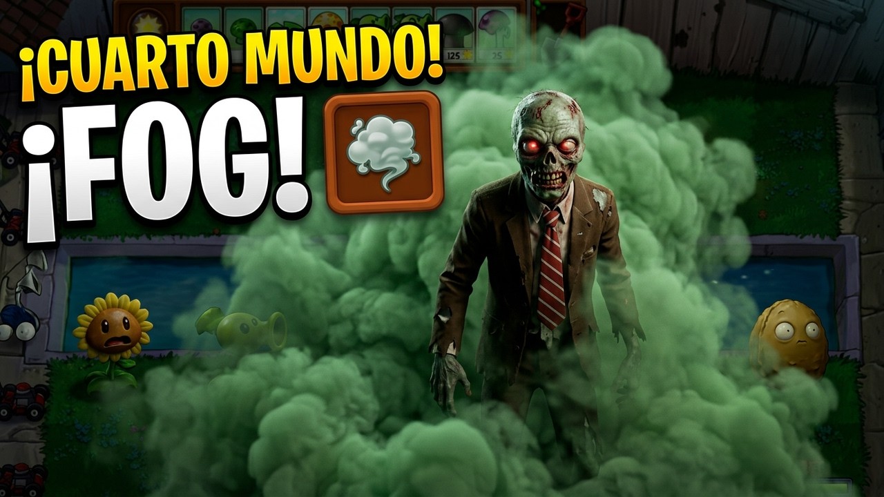 JUGANDO EL CUARTO MUNDO DE PVZ!! #1 | JonTRO