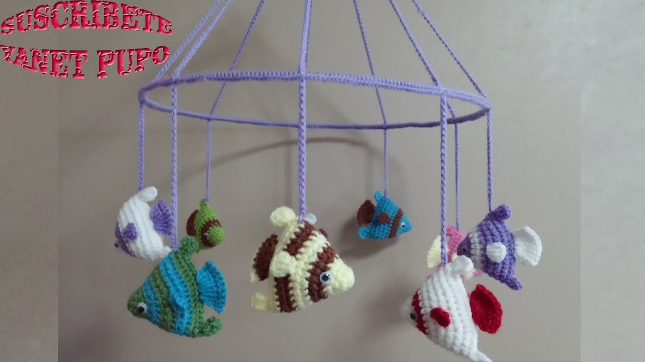 DESCUBRE COMO TEJER MOVIL PARA BEBE A CROCHET