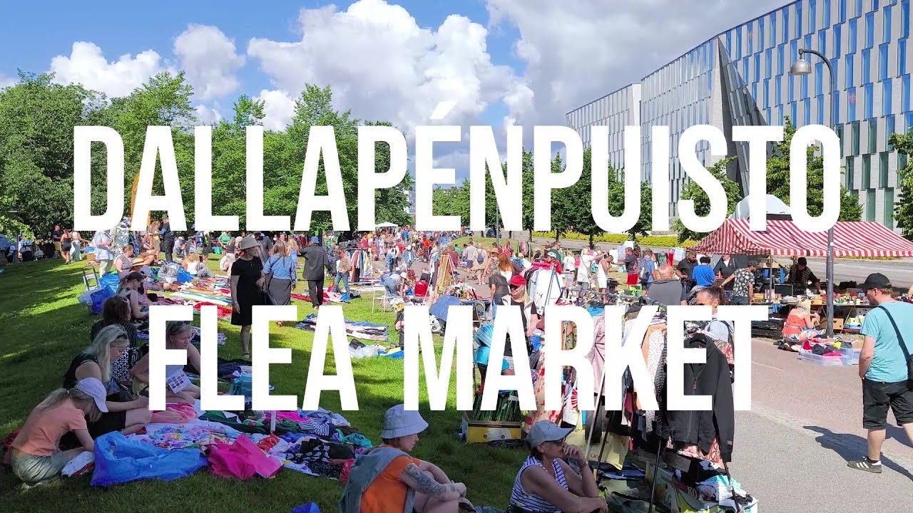 DALLAPÉNPUISTO FLEA MARKET | Vintage Finds & Tasty Bites at Aleksis Kiven Katu | Helsinki | Finland