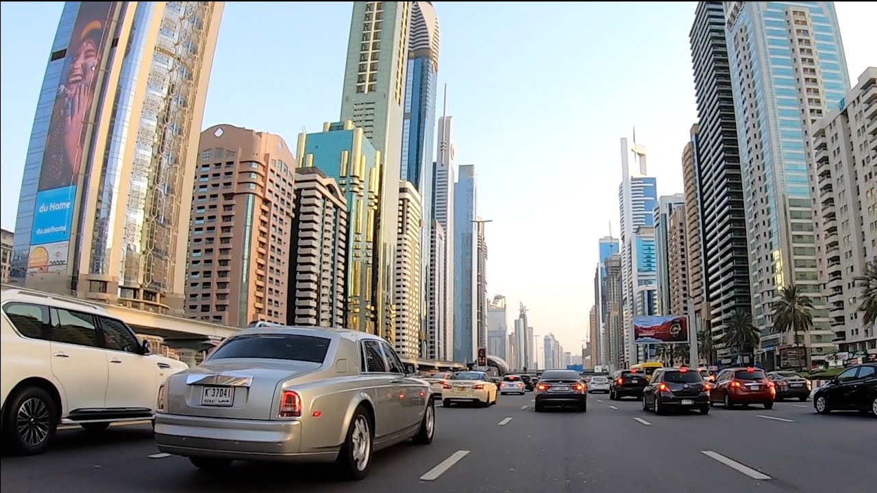 Dubai Traffic  Shaikh Zayed Road Dubai ( 2019 )
