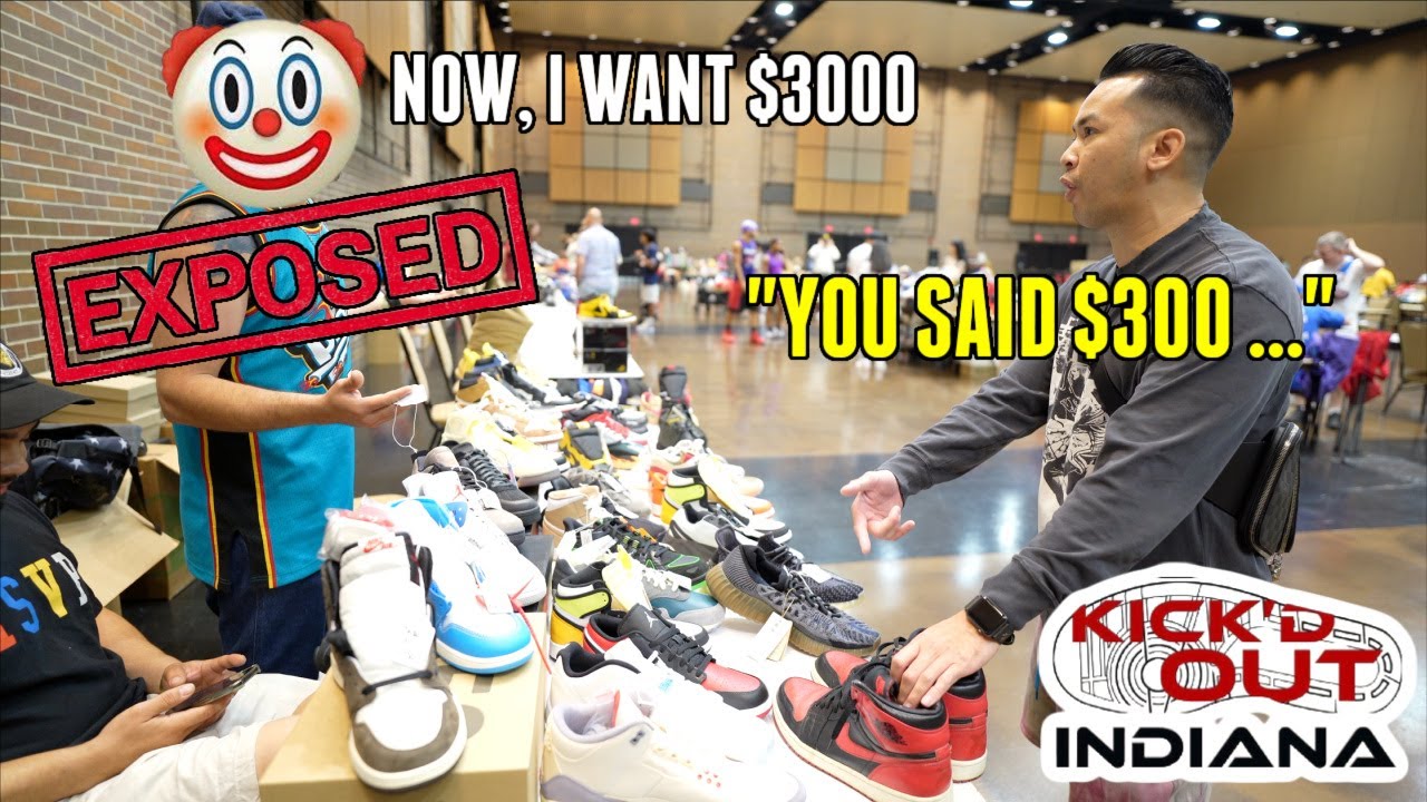 SHADY RESELLER !!! SNEAKER DEAL GOES WRONG CASHING OUT AT SNEAKER EVENT @KICK