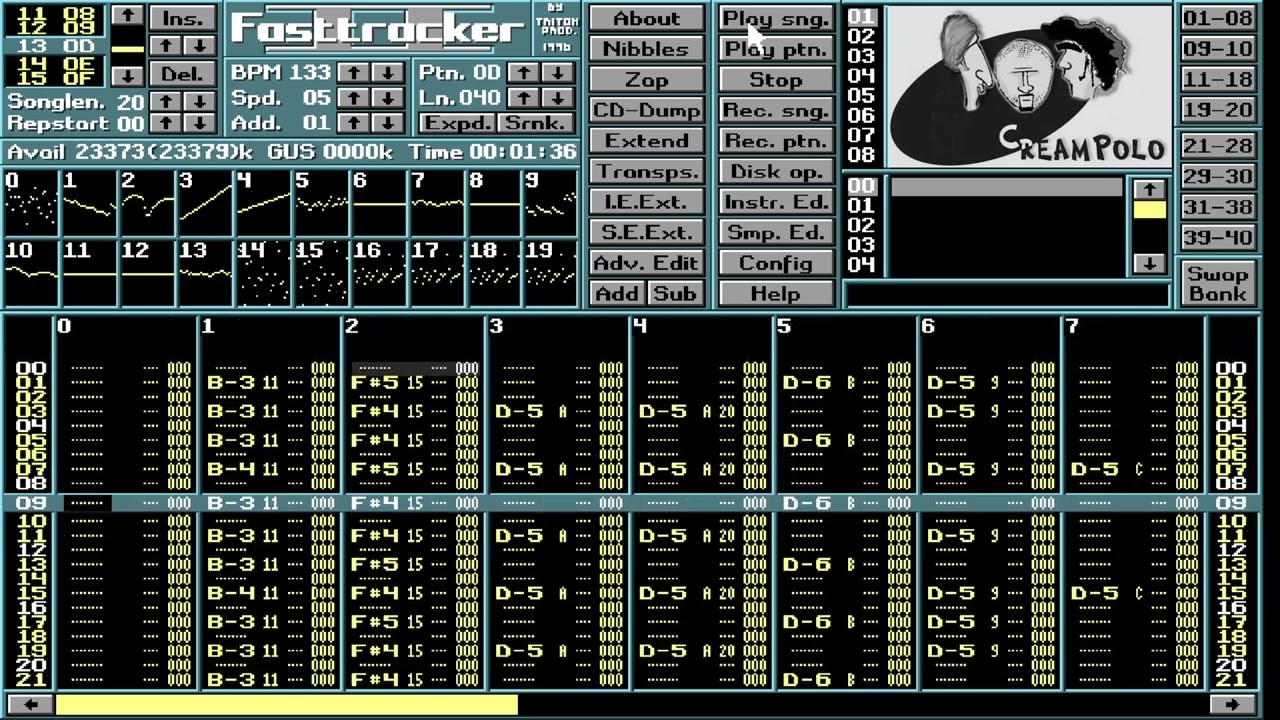 Kwiaty z pól (nieskończona) - CreamPolo 1998 - FastTracker 2