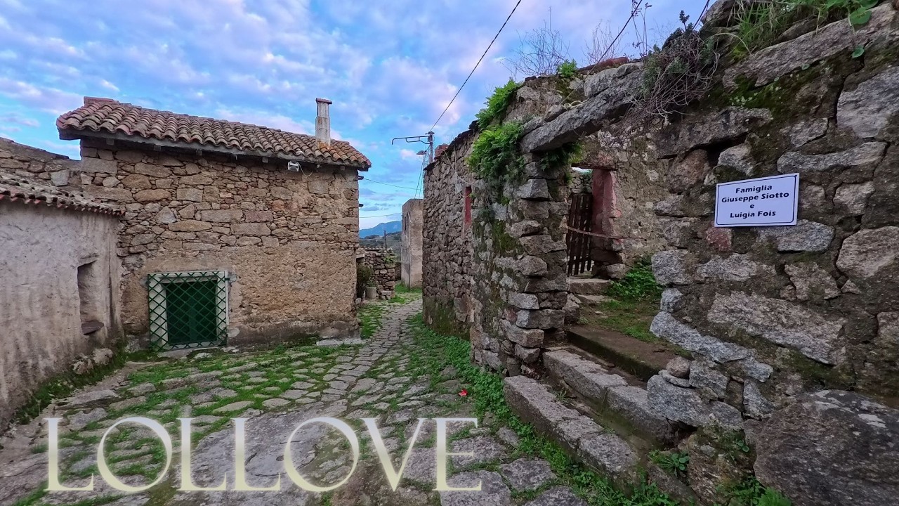 LOLLOVE il borgo più piccolo d'Italia con 15 abitanti!!! Sardegna 4k