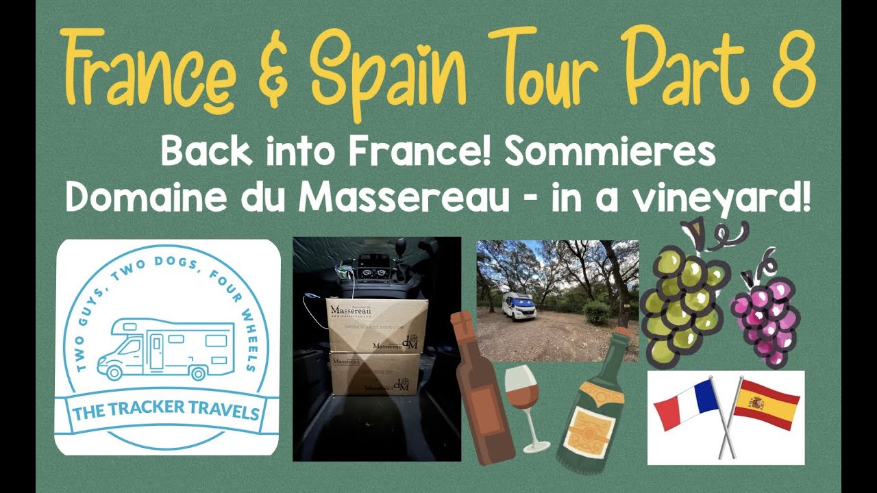 THIS IS SPECIAL. Camping in a VINEYARD. Domaine de Massereau near Sommiers, FRANCE