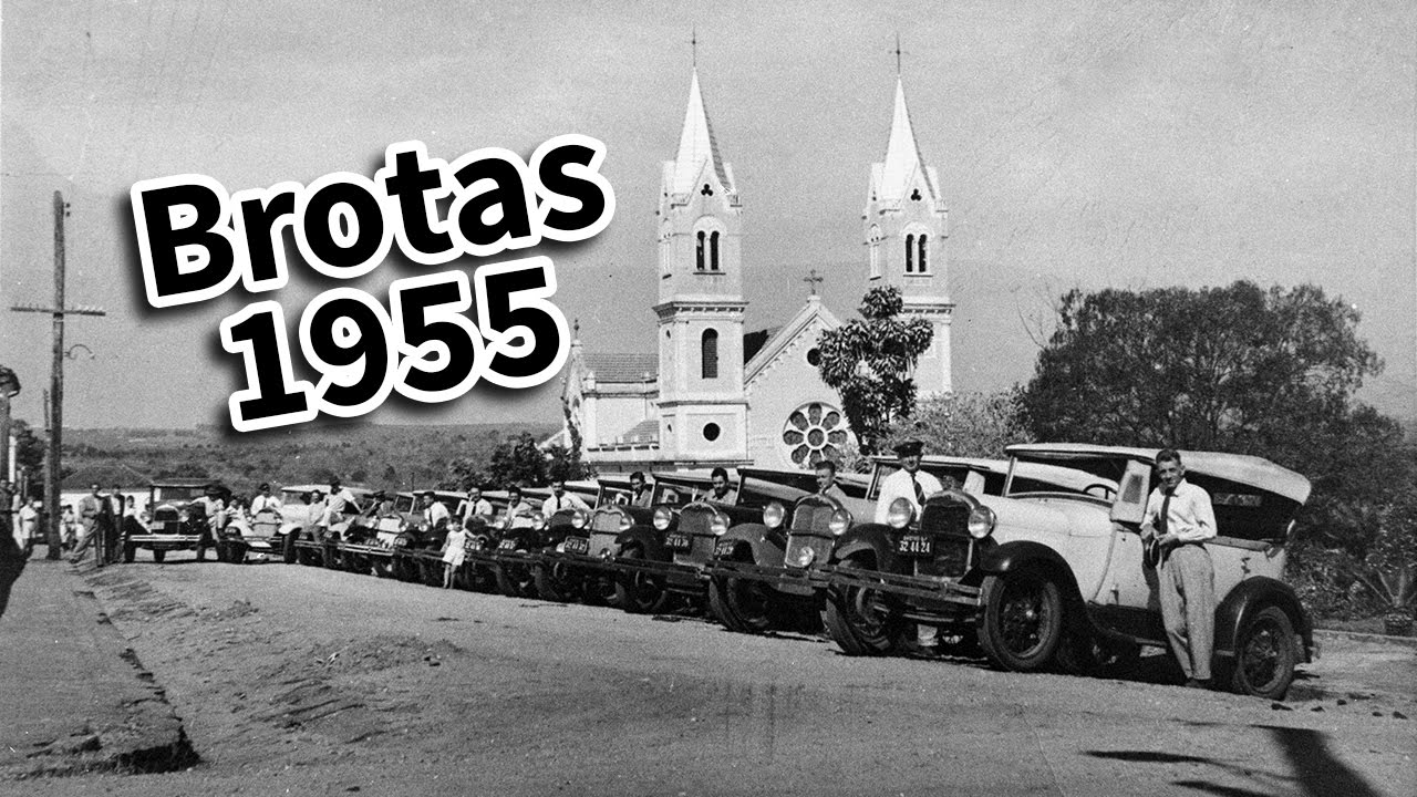 Cidade de Brotas em 1955