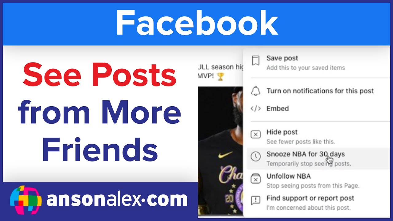 See Posts From More Friends on Facebook News Feed - Tutorial