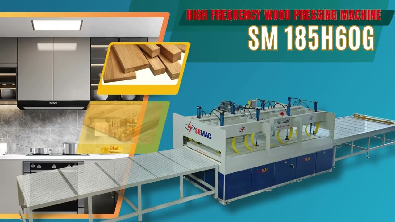 Large table high-frequency wood gluing machine SM 185H60G SEMAC Machine