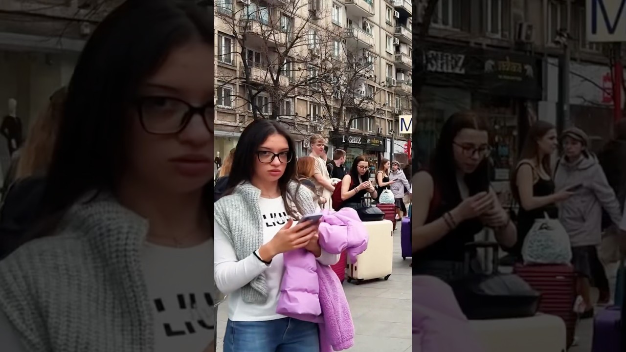 Beautiful Romanian Girls walk in Bucharest