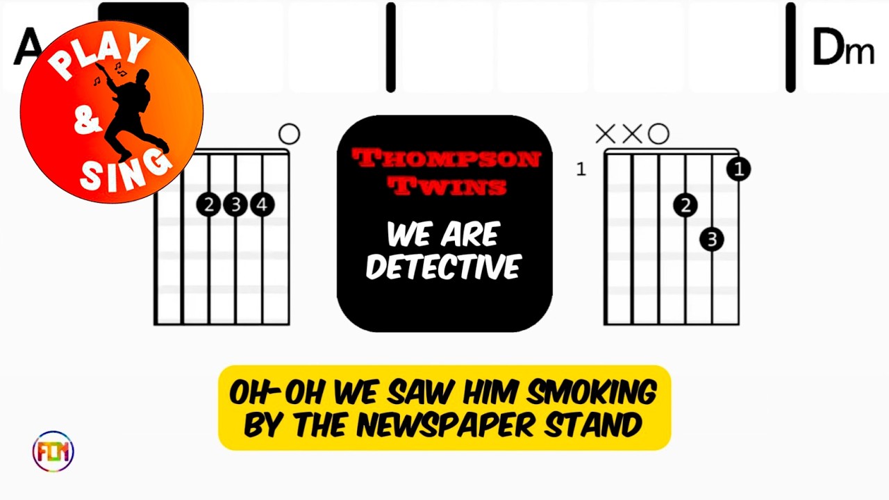 Thompson Twins - We Are Detective | Scrolling Guitar Chords & Lyrics