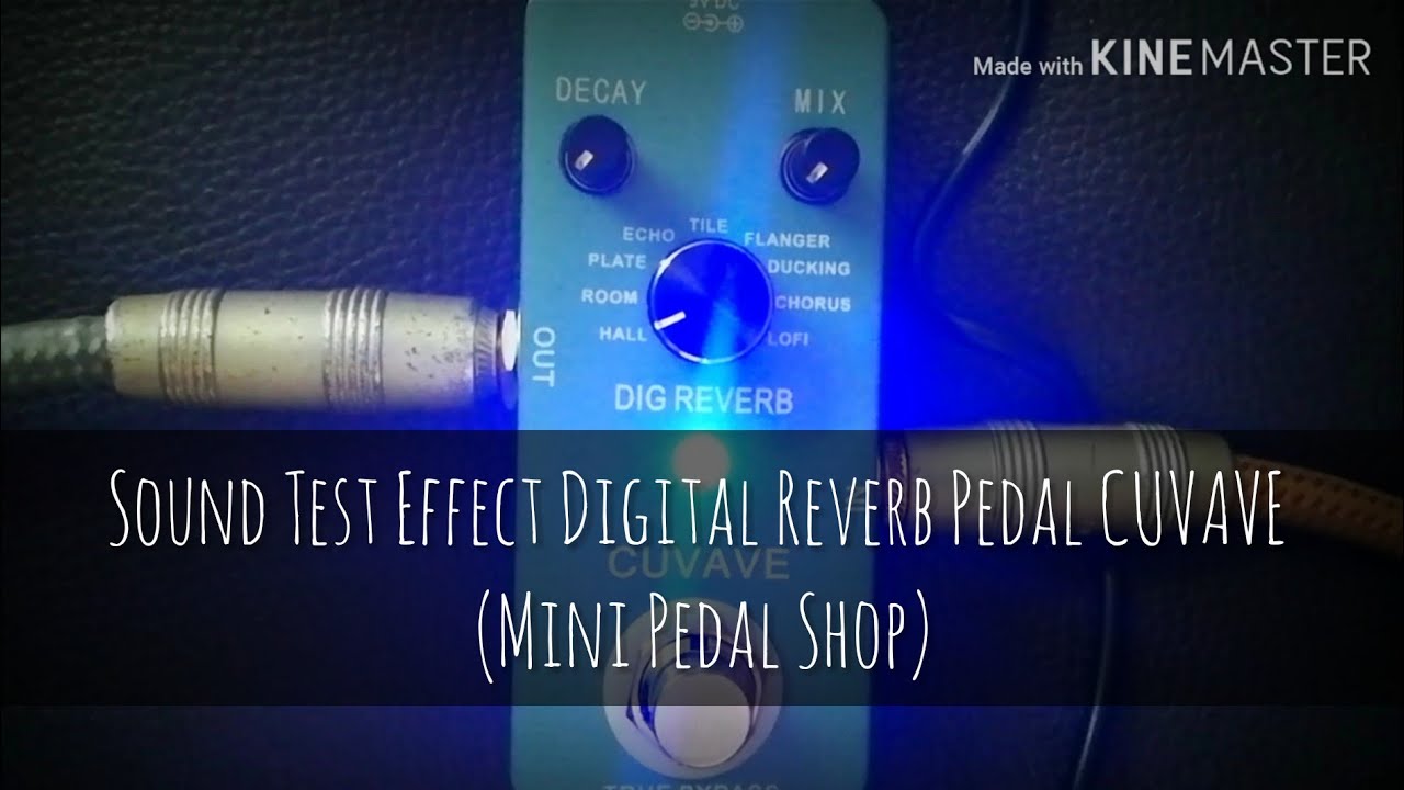 (Camera Sound) test Effect Digital Reverb CUVAVE (Mini Pedal Shop)