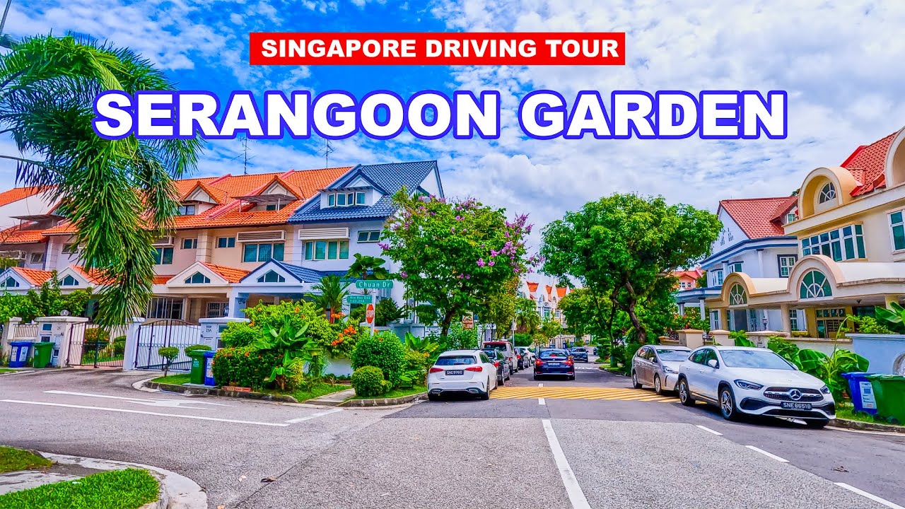 Singapore Wealthy Estate | Serangoon Garden Driving Tour 🇸🇬🚘