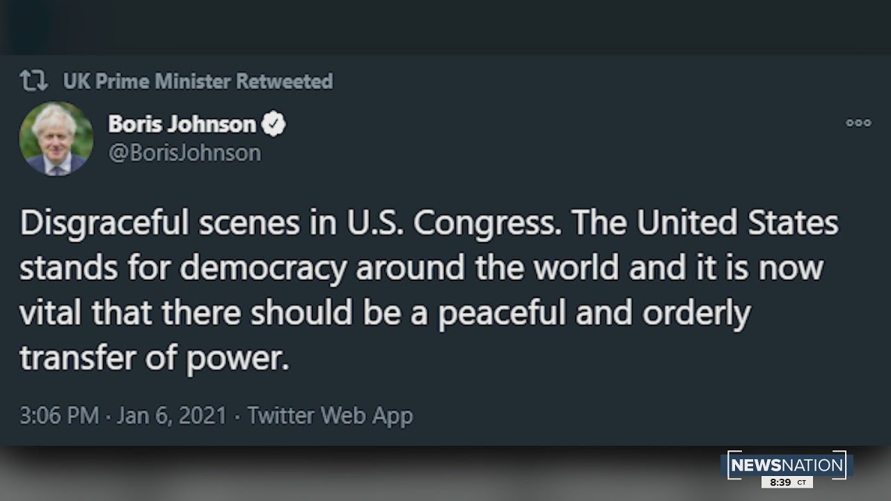 World leaders react to protesters breach of U.S. Capitol