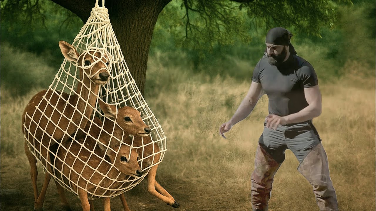 I Made a Gazelle Trap Using Primitive Methods / S&uuml;rvival 