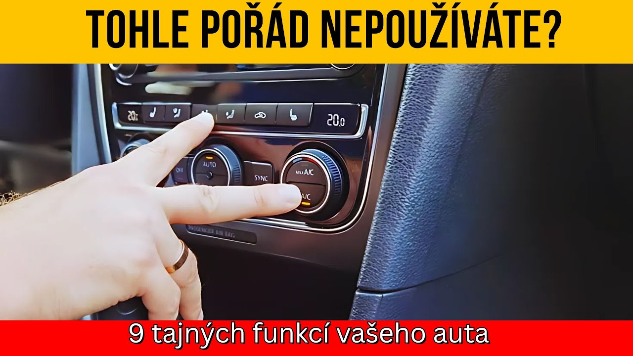 💥 Devět tajných funkcí vašeho auta, o kterých vám NIKDY neřekli!