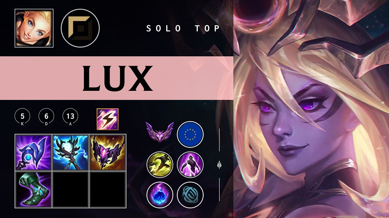 Lux Top vs Poppy - EUW Master Patch 26.03