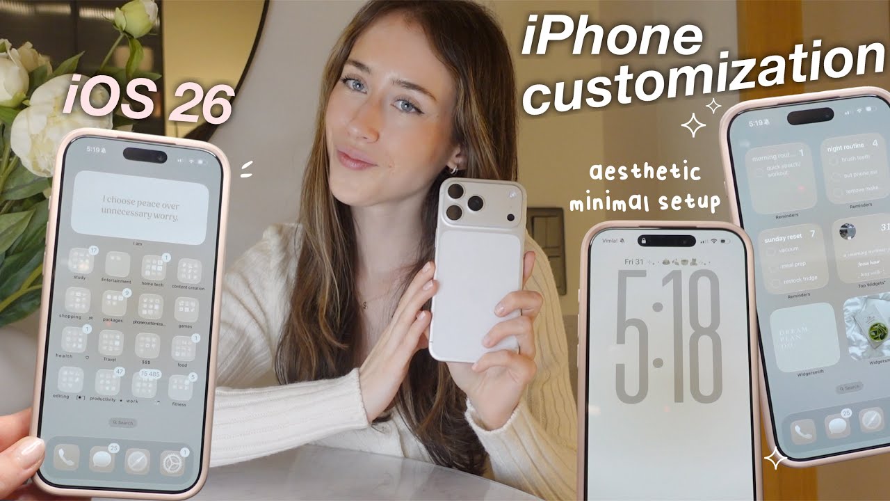 Настройка iPhone 17 Pro Max с iOS 26 *эстетично* | производительная и понятная настройка, симпати...