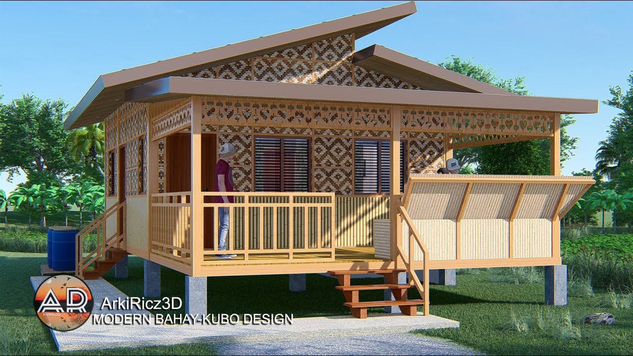 MODERN BAHAY KUBO FARM HOUSE DESIGN | 60SQ.M.| 6X10M. | 2 BEDROOMS | NATIVE HOUSE