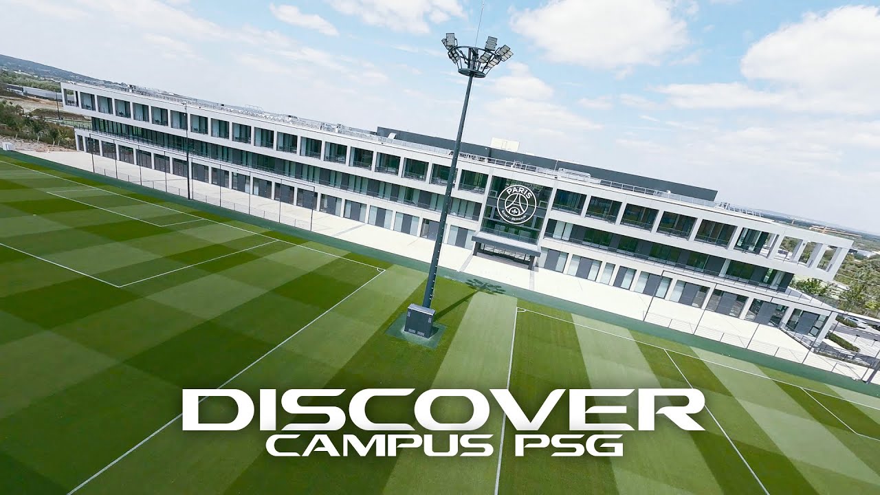 Drone flight through the new Campus PSG! 🎥⚽