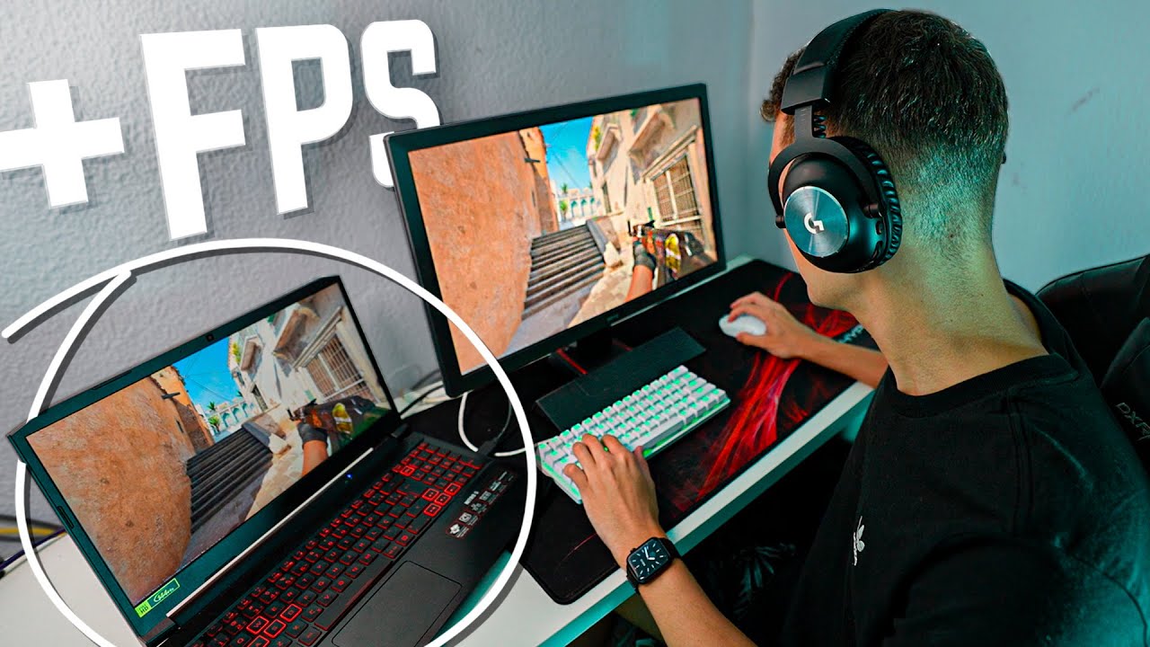 FUNCIONA!! Testei a TÉCNICA de AUMENTAR FPS no Notebook com monitor externo no CS 2