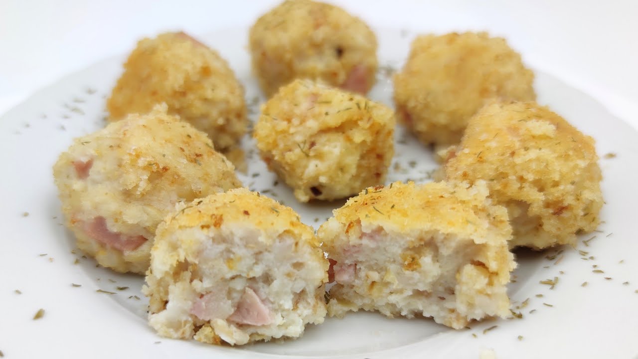polpette di grano cotto con ricotta e mortadella