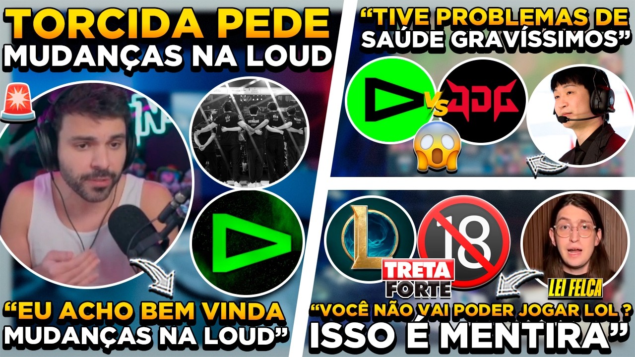 🚨 URGENTE ! FELCA ESCLARECE SITUAÇÃO DO LOL ! LOUD PODE MUDAR A LINE UP ? COACH RAISE DESABAFOU