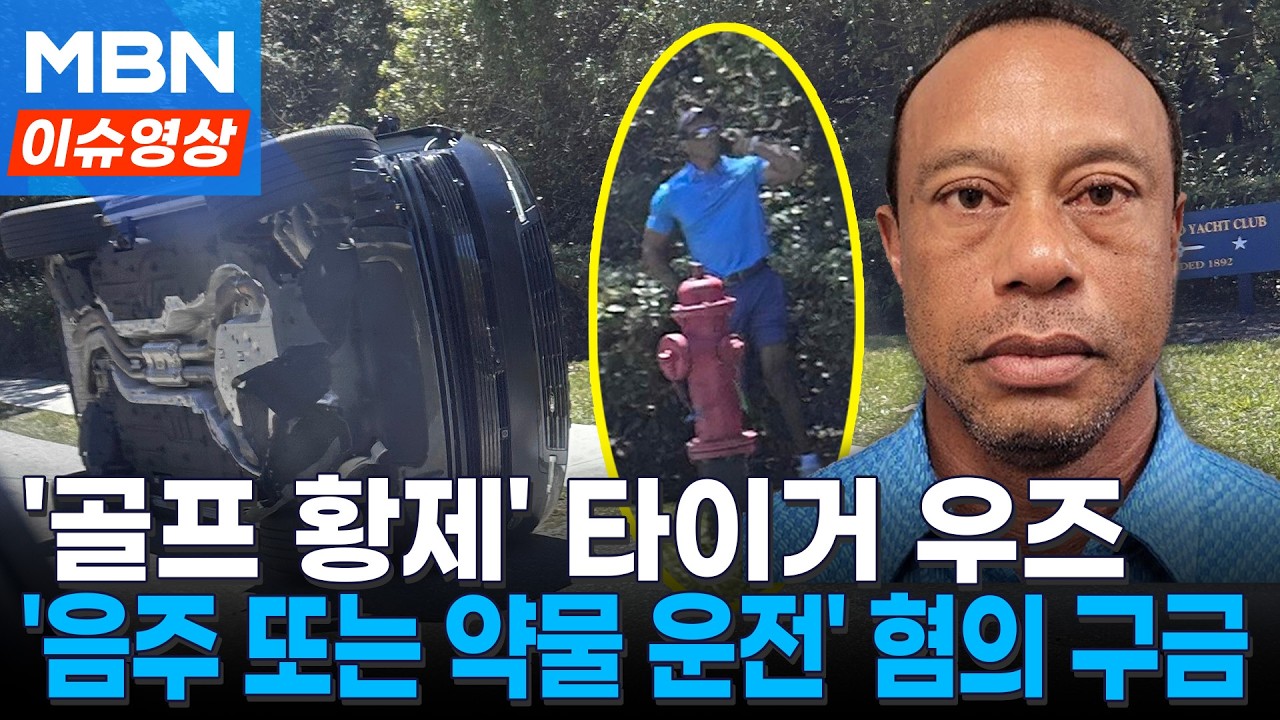 '음주 또는 약물 운전' 타이거우즈 구금...
