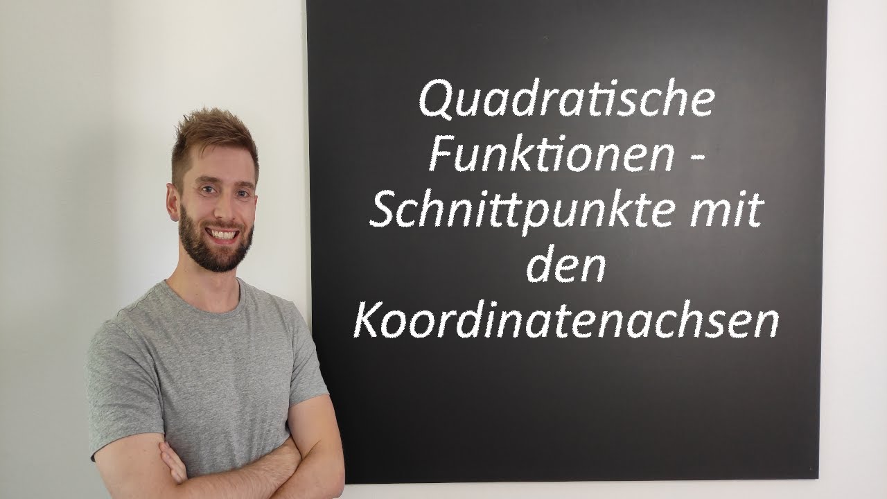 Quadratische Funktionen - Schnittpunkte mit den Achsen